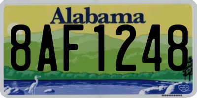 AL license plate 8AF1248