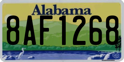 AL license plate 8AF1268