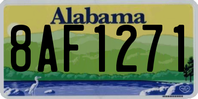 AL license plate 8AF1271