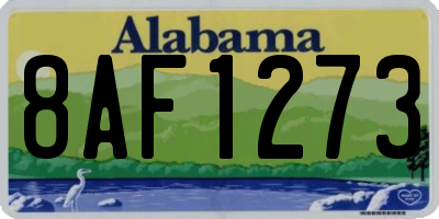 AL license plate 8AF1273