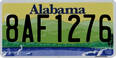 AL license plate 8AF1276