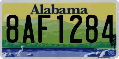 AL license plate 8AF1284