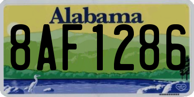 AL license plate 8AF1286