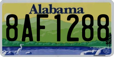 AL license plate 8AF1288