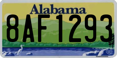 AL license plate 8AF1293