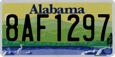 AL license plate 8AF1297