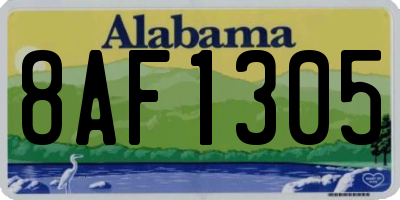 AL license plate 8AF1305