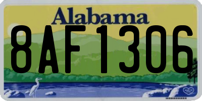 AL license plate 8AF1306