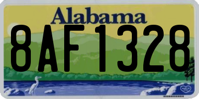 AL license plate 8AF1328
