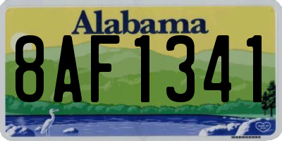 AL license plate 8AF1341