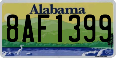 AL license plate 8AF1399