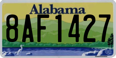 AL license plate 8AF1427