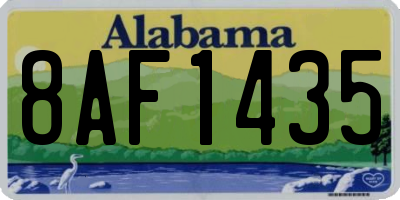 AL license plate 8AF1435