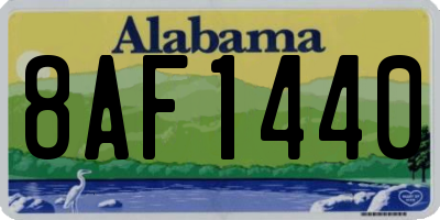 AL license plate 8AF1440