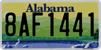 AL license plate 8AF1441