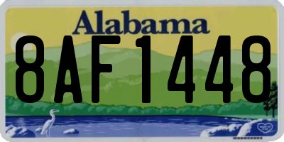 AL license plate 8AF1448