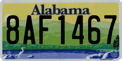 AL license plate 8AF1467