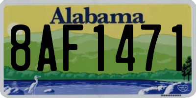 AL license plate 8AF1471