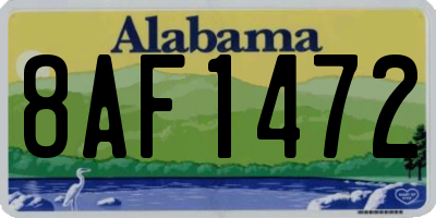 AL license plate 8AF1472