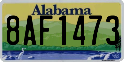 AL license plate 8AF1473
