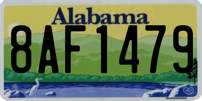 AL license plate 8AF1479