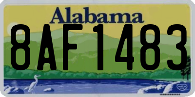 AL license plate 8AF1483