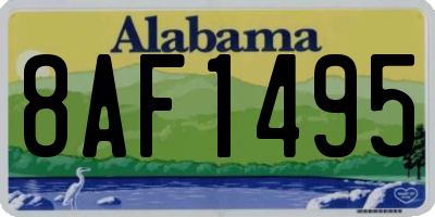 AL license plate 8AF1495