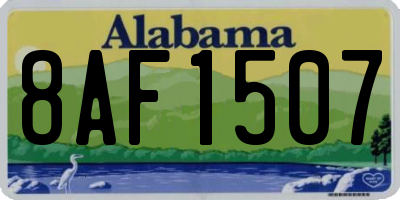 AL license plate 8AF1507