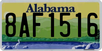 AL license plate 8AF1516