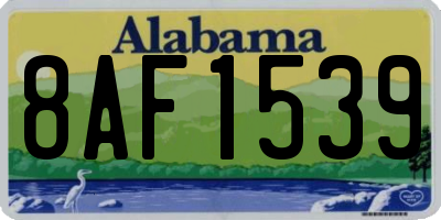 AL license plate 8AF1539