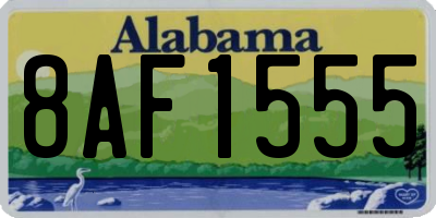 AL license plate 8AF1555