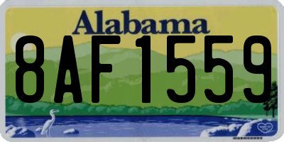 AL license plate 8AF1559