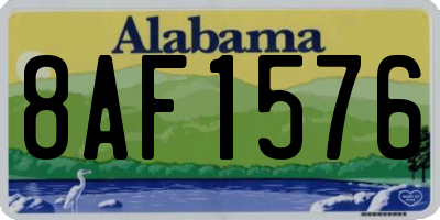 AL license plate 8AF1576