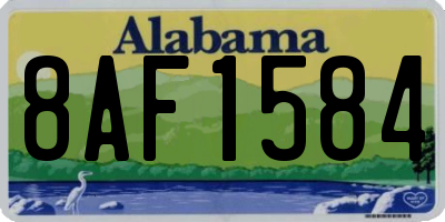 AL license plate 8AF1584