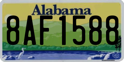 AL license plate 8AF1588