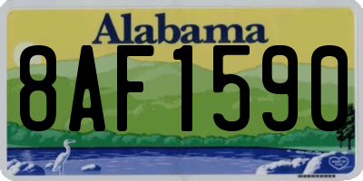 AL license plate 8AF1590