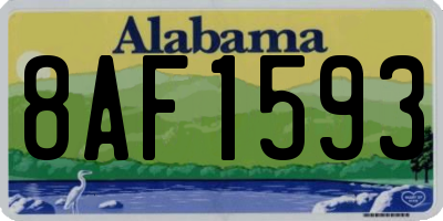 AL license plate 8AF1593