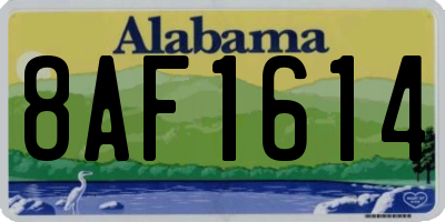 AL license plate 8AF1614