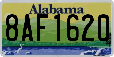 AL license plate 8AF1620