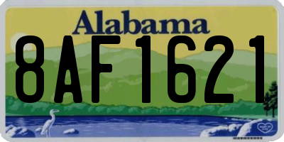 AL license plate 8AF1621