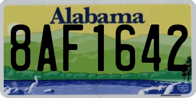AL license plate 8AF1642