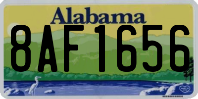 AL license plate 8AF1656