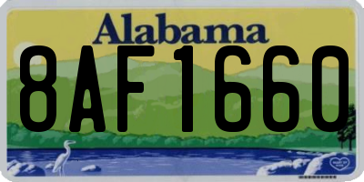 AL license plate 8AF1660
