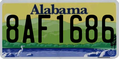 AL license plate 8AF1686