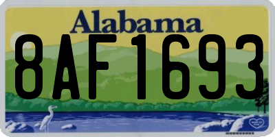 AL license plate 8AF1693