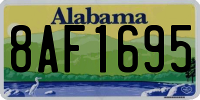 AL license plate 8AF1695