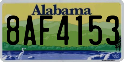 AL license plate 8AF4153