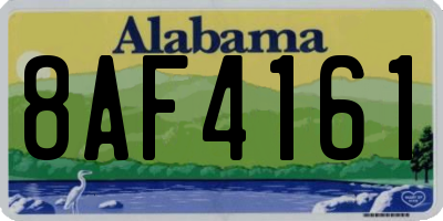 AL license plate 8AF4161