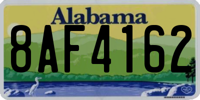 AL license plate 8AF4162