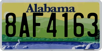AL license plate 8AF4163